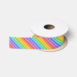 Regenbogen färbt Band Satinband