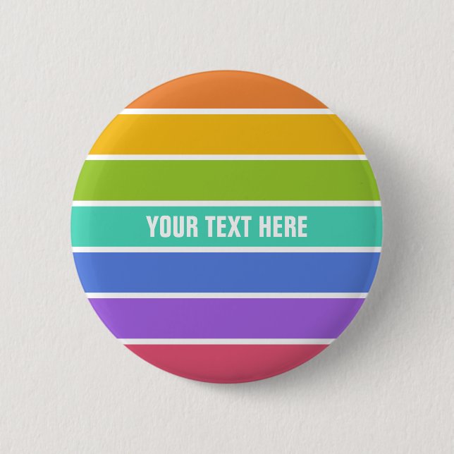 Regenbogen färbt kundenspezifische Knöpfe Button (Vorderseite)