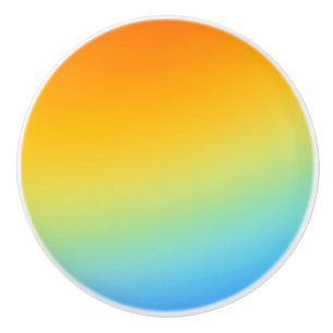 Regenbogen färbt Türknauf Keramikknauf