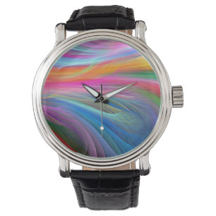 Regenbogen feather.png armbanduhr