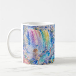 Regenbogen-Fee-Wasserfall-Fantasie-Tasse Kaffeetasse