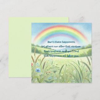 Regenbogen / Feld und Angebot Karte