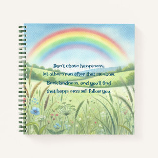 Regenbogen / Feld und Angebot Notizbuch