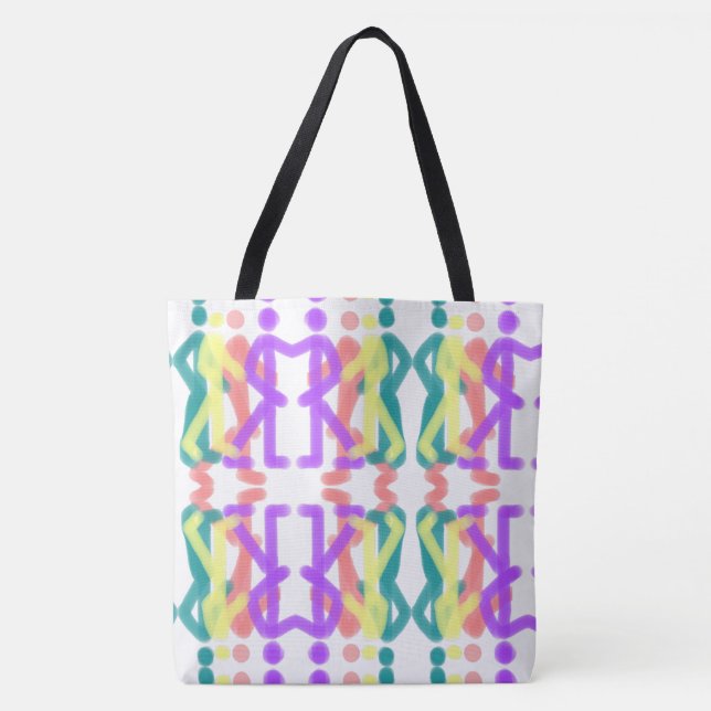Regenbogen-Figuren-Design Tasche (Vorderseite)