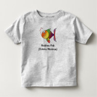 Regenbogen-Fisch-Kleinkind-und Baby-T-Shirt