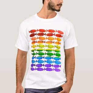 Regenbogen-Fisch-Stolz-T - Shirt