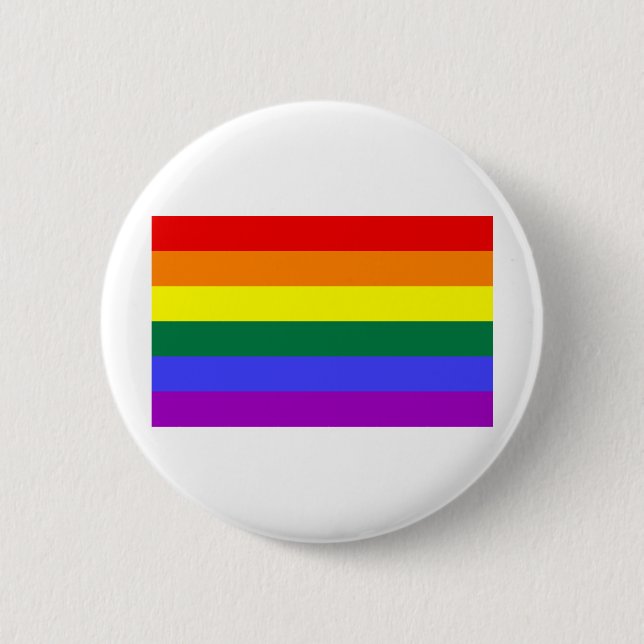 Regenbogen-Flagge Button (Vorderseite)
