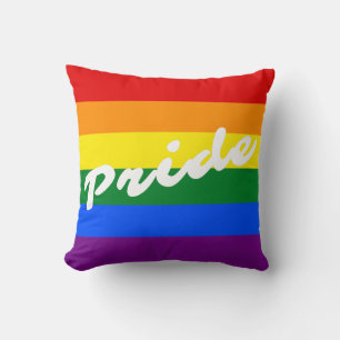 Regenbogen-Flagge des Stolz-Logo-LGBT des Gay Kissen