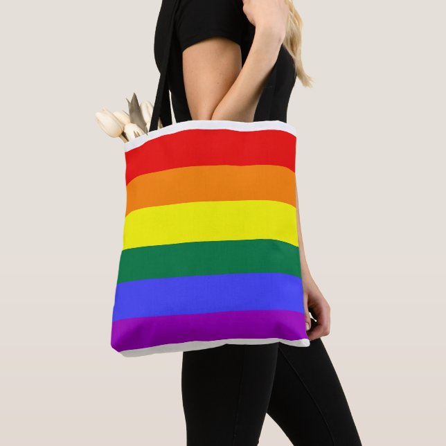 Regenbogen Flagge Tasche (Von Nahem)