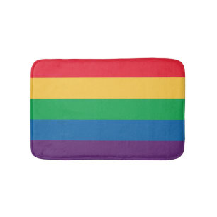 Regenbogen-Flaggen-Badezimmer-Matte Badematte