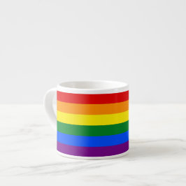 REGENBOGEN-FLAGGEN-FARBEN ESPRESSOTASSE