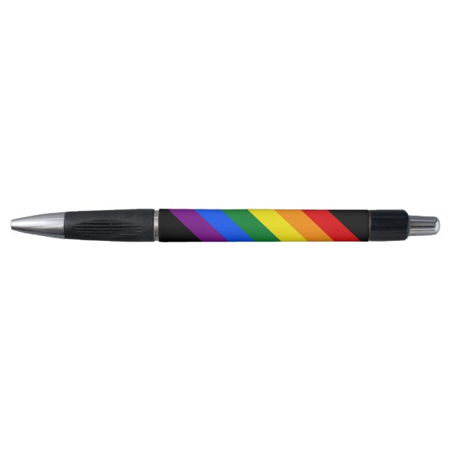 REGENBOGEN-FLAGGEN-FARBEN + Ihre Ideen Kugelschreiber (Vorderseite)
