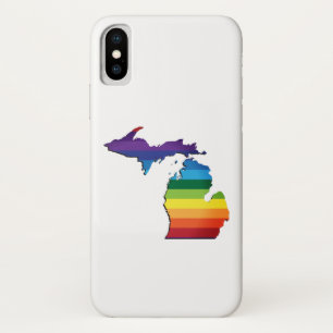 Regenbogen-Flaggen-Gay Pride Michigans LGBT Case-Mate iPhone Hülle