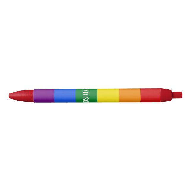 Regenbogen-Flaggen-Namestifte Kugelschreiber (Vorderseite)