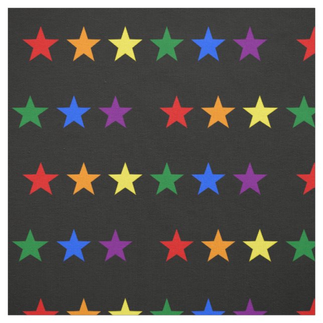 REGENBOGEN-FLAGGEN-STERNE + Ihre Ideen Stoff (Muster)