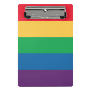 Regenbogen-Flaggen-Stolz-Klemmbrett Mini Klemmbrett