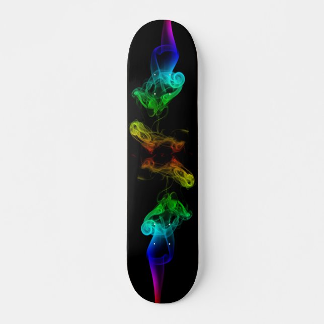 Regenbogen-Flamme Skateboard (Vorne)