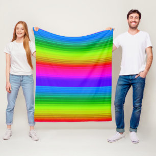 Regenbogen Fleecedecke