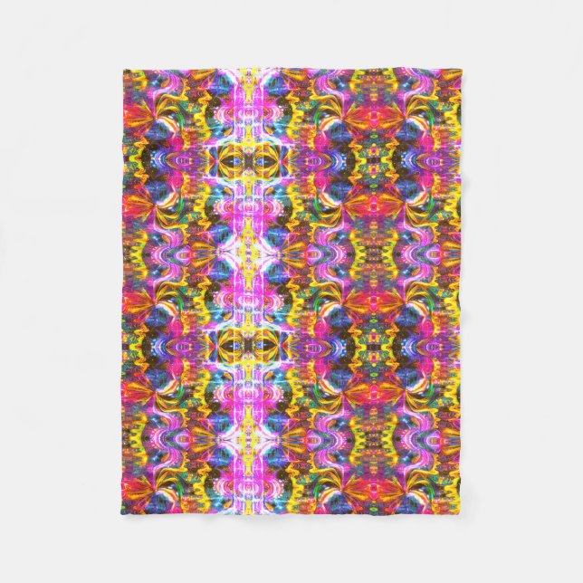 Regenbogen Fleecedecke (Vorderseite)