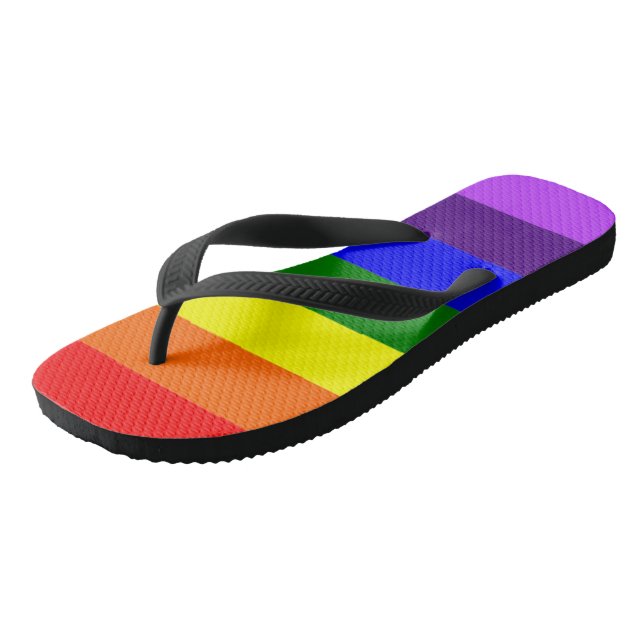 Regenbogen-Flip-Flops Flip Flops (Schrägansicht)
