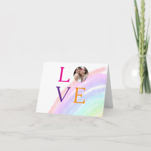 REGENBOGEN-FOTO-BRIEF-STOLZ LGBTQ GESCHENKE INDIVI DANKESKARTE