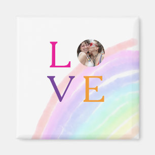 REGENBOGEN-FOTO-BRIEF-STOLZ LGBTQ GESCHENKE INDIVI MAGNET
