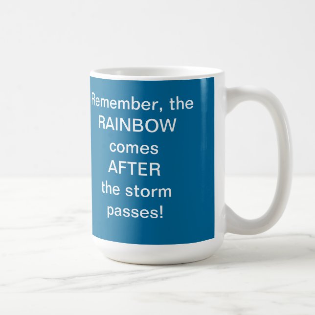 Regenbogen-Foto-Tasse Kaffeetasse (Rechts)