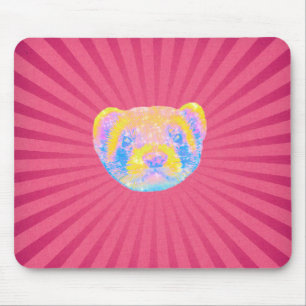 Regenbogen-Frettchen Mousepad