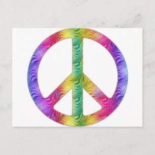 Regenbogen Frieden Postkarte