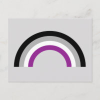 Regenbogen für die asexuelle Flagge