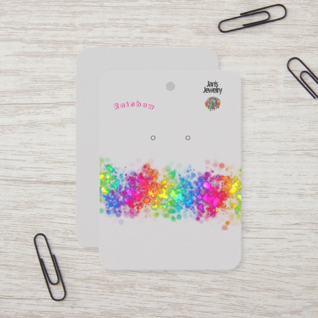 Regenbogen für die Wiedergabe von Logos Visitenkarte (Vorderseite/Rückseite Beispiel)