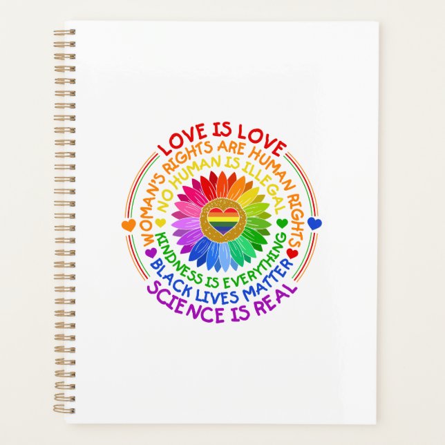 Regenbogen für Flora und Fauna Politischer und soz Planer (Vorderseite)