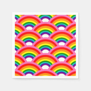 Regenbogen für immer Muster Serviette