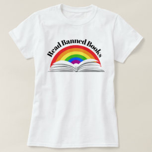 Regenbogen für verbotene Bücher lesen T-Shirt