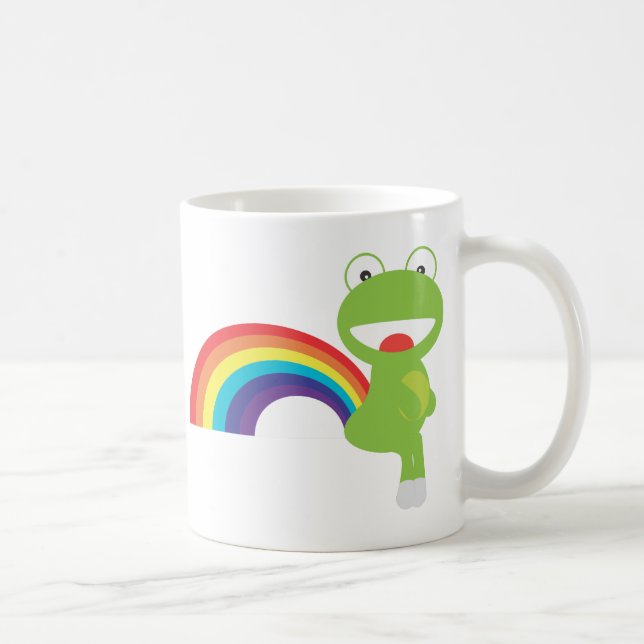 Regenbogen-Furzen Kaffeetasse (Rechts)
