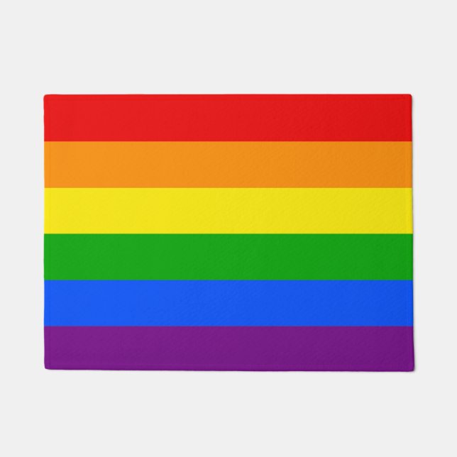 REGENBOGEN FUßMATTE (Vorderseite)