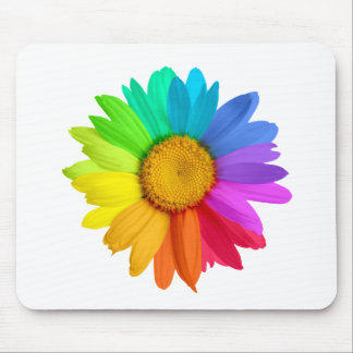 Regenbogen-Gänseblümchen Mousepad