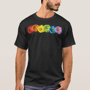 Regenbogen-Gänseblümchen T-Shirt