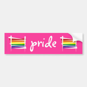 Regenbogen-Gay Pride-Bürsten-Flagge Autoaufkleber