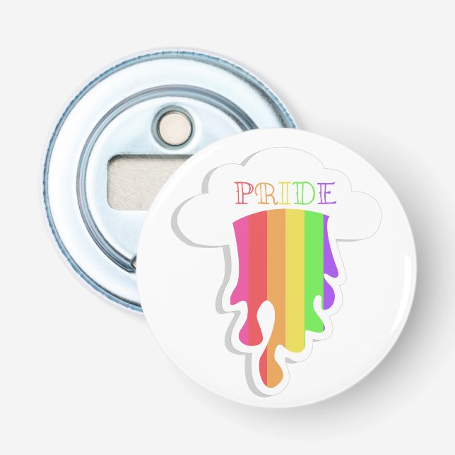 Regenbogen-Gay Pride Flaschenöffner (Vorderseite)