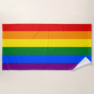 Regenbogen (Gay Pride) Strandtuch