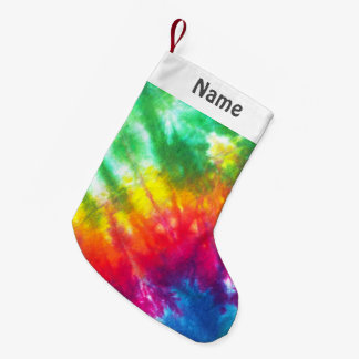Regenbogen-gefärbte Krawatte besonders angefertigt Kleiner Weihnachtsstrumpf