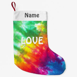 Regenbogen-gefärbte Krawatte kundengebundene Liebe Kleiner Weihnachtsstrumpf
