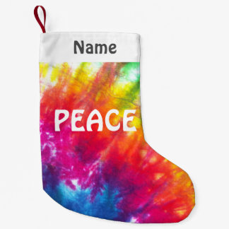 Regenbogen-gefärbte Krawatte kundengebundener Kleiner Weihnachtsstrumpf