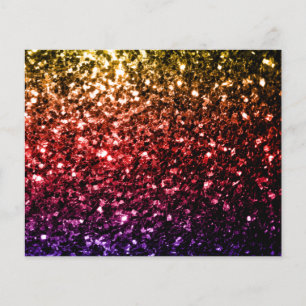 Regenbogen gelb rot violett falscher Glitter funke Flyer