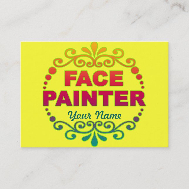 Regenbogen-Gelb Visitenkarte (Vorderseite)