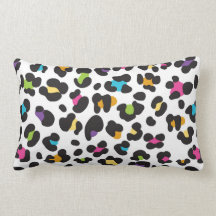 Regenbogen-Gepard-Druck-Wurfs-Kissen