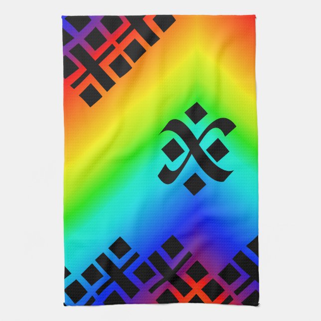 Regenbogen Geschirrtuch (Vertikal)