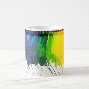 Regenbogen geschmolzene kaffeetasse