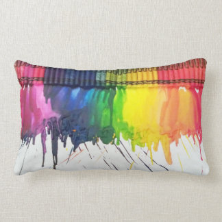 Regenbogen geschmolzenes lendenkissen